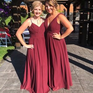 Azazie Cora Bridesmaids Dress size 6, only slight alteration done to the length